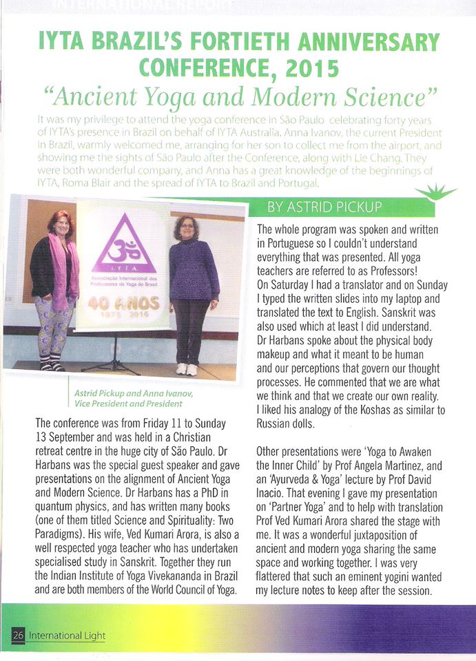 Iyta - Associação Internacional Dos Professores De Yoga Do