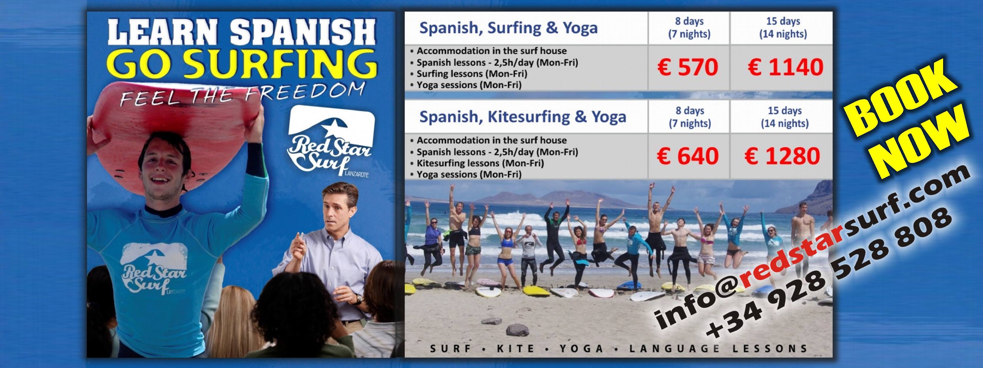 Red Star Surf And Yoga Camp 