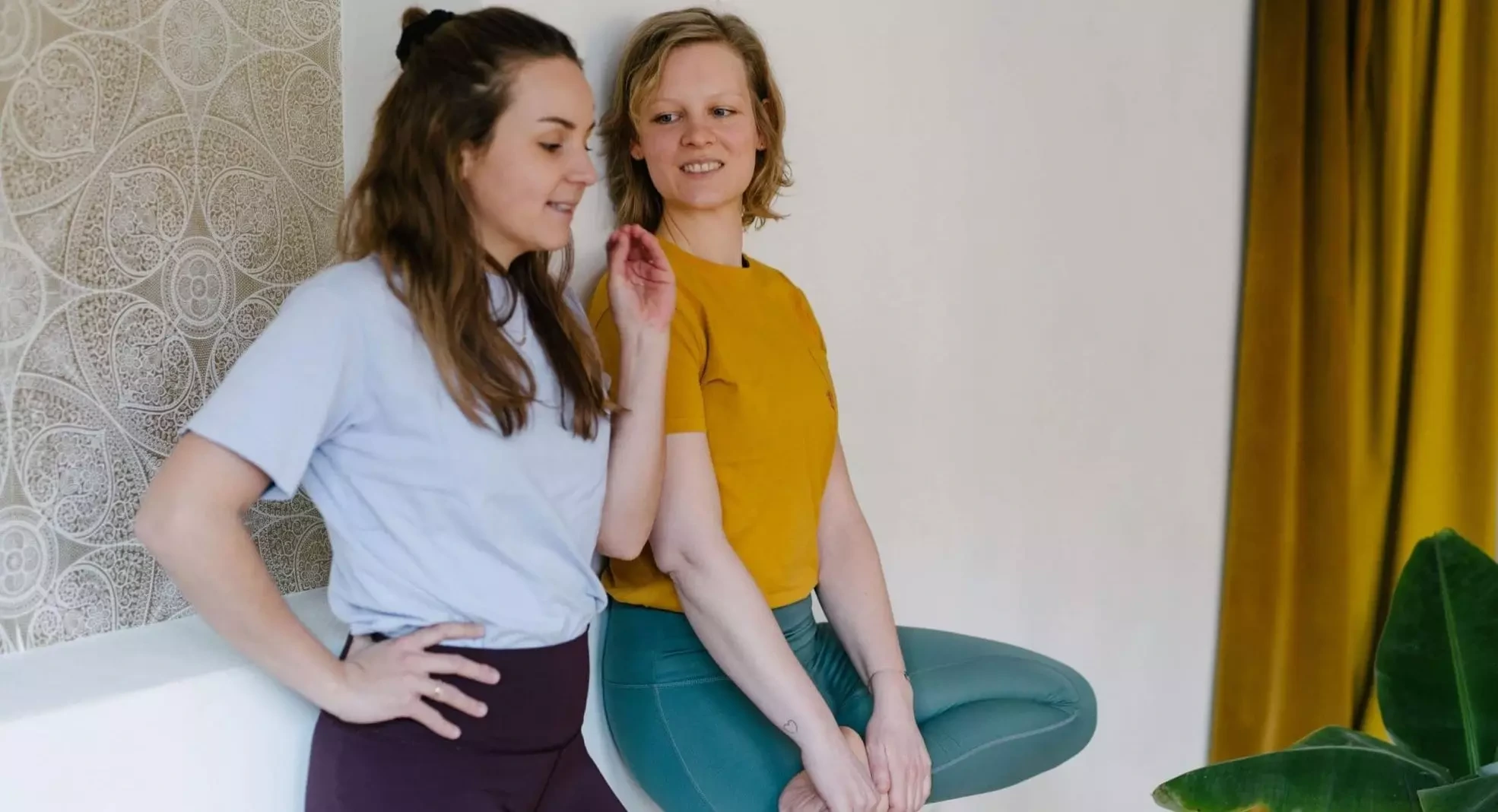 Fuss Über Kopf Raum Für Yoga 